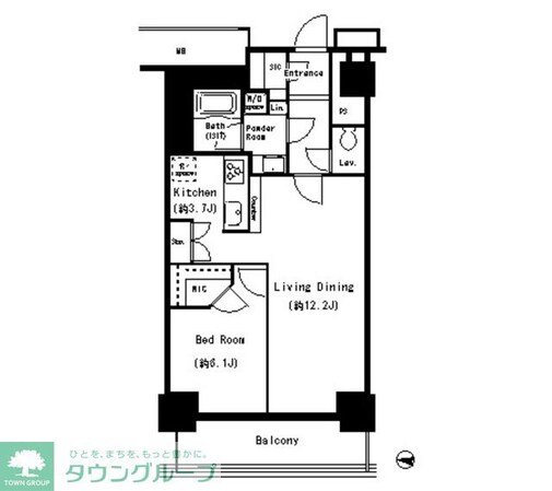 キャナルスクウェア豊洲の物件間取画像
